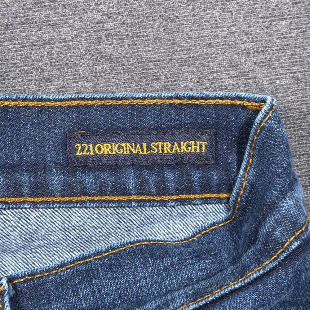 Lucky Brand 221 Original Straight Jeans Men 31x32 Blue Denim Stretch Casual